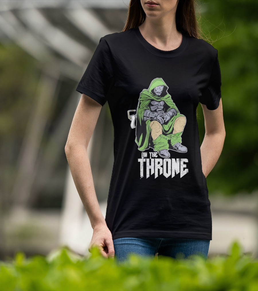 Doctor Doom On The Throne Toilet T-Shirt