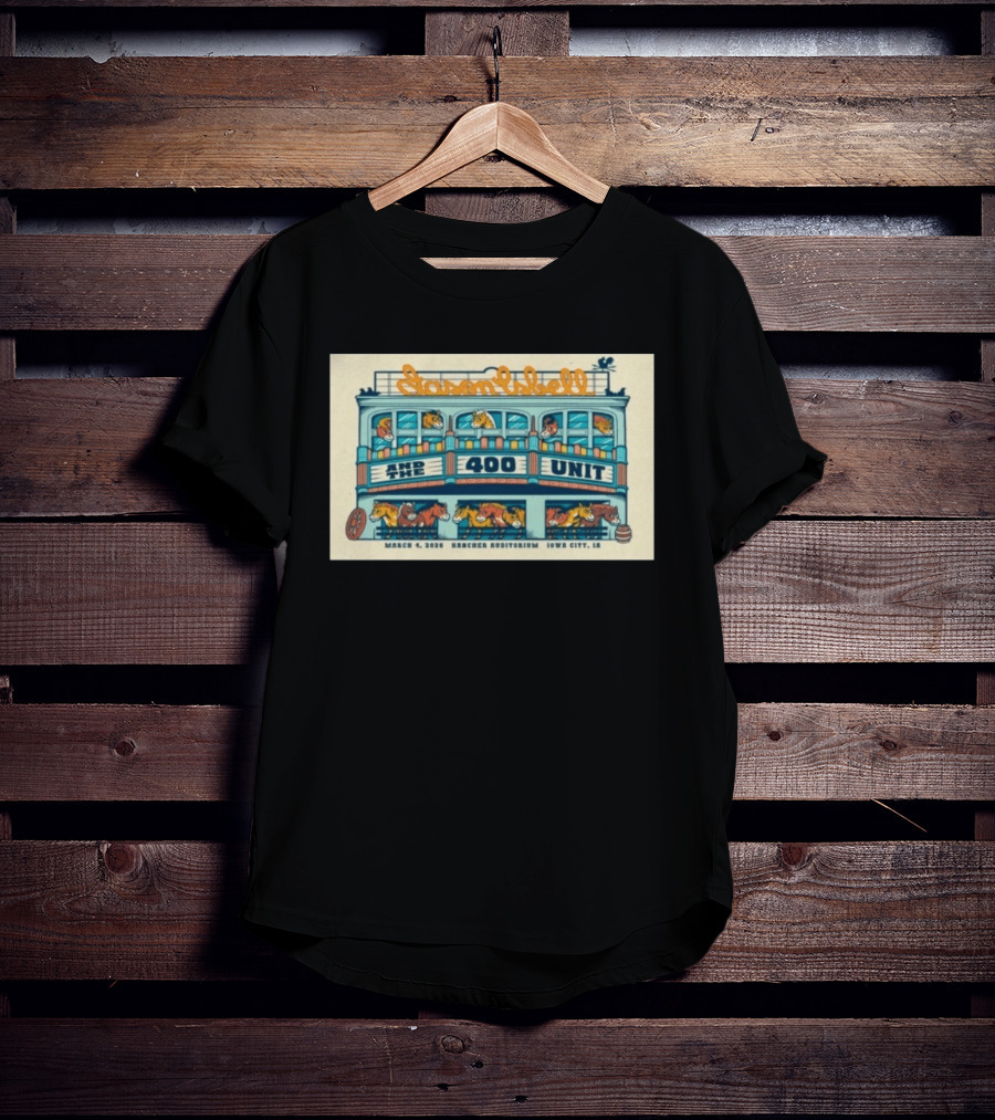 Jason Isbell And The 400 Unit Hancher Auditorium Iowa City March 4 2026 Horse Carousel T-Shirt