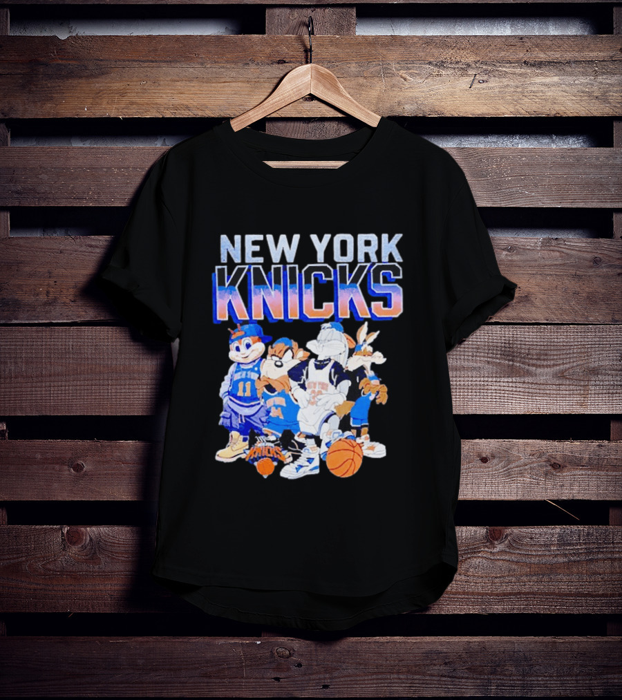 New York Knicks Looney Tunes Basketball Collaboration T-Shirt