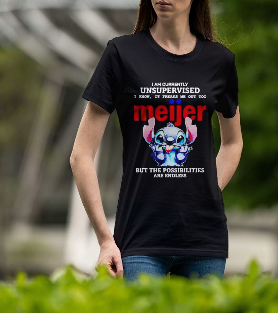 I'm Currently Unsupervised Meiej Stitch Possibilities Are Endless T-Shirt