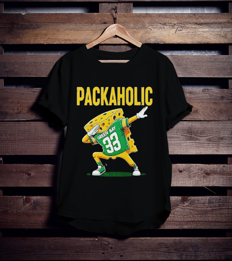 Packaholic Green Bay 33 Cheesehead Dab T-Shirt