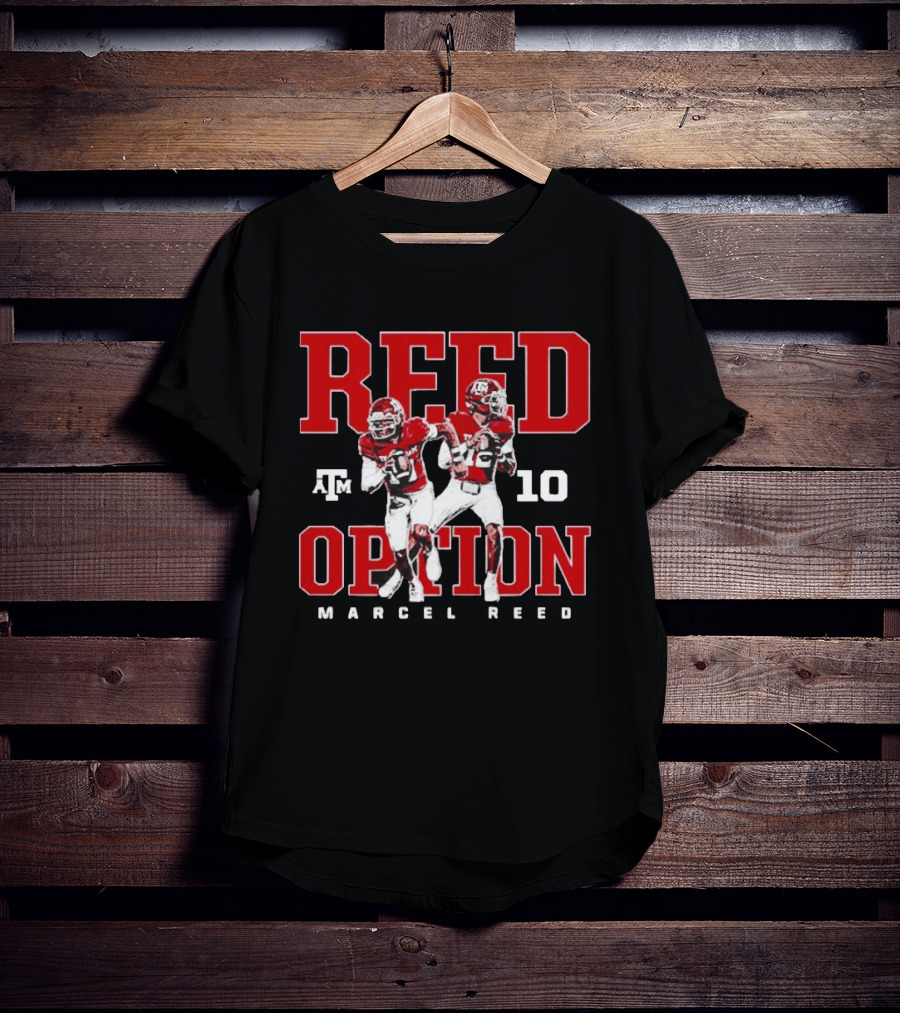 Texas A&M Aggies Reed Option Marcel Reed 10 Football T-Shirt