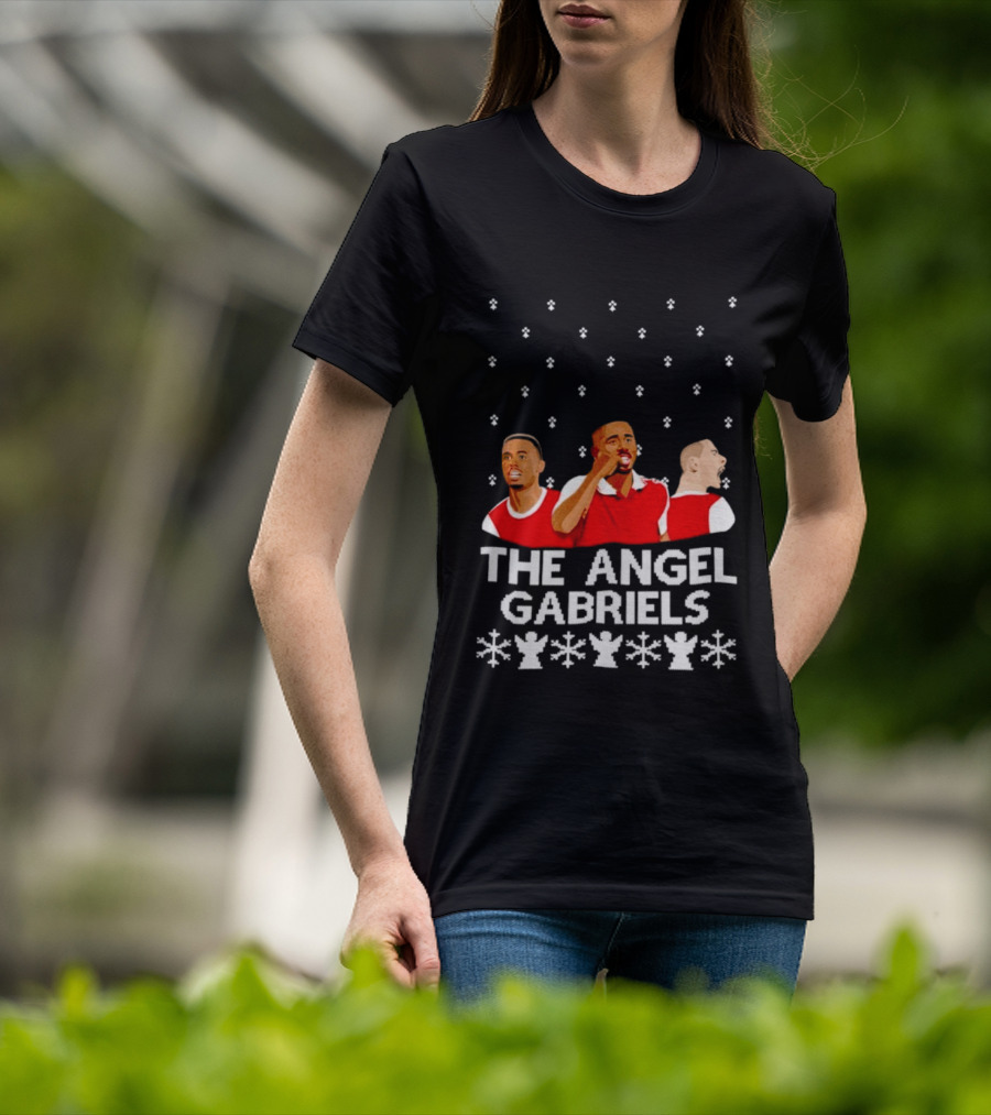 The Angel Gabriels Christmas Soccer Players Snowflakes T-Shirt