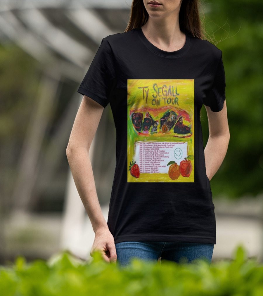 Ty Segall Europe Tour 2026 Larmer Tree Edinburgh Amsterdam Berlin Madrid Athens T-Shirt