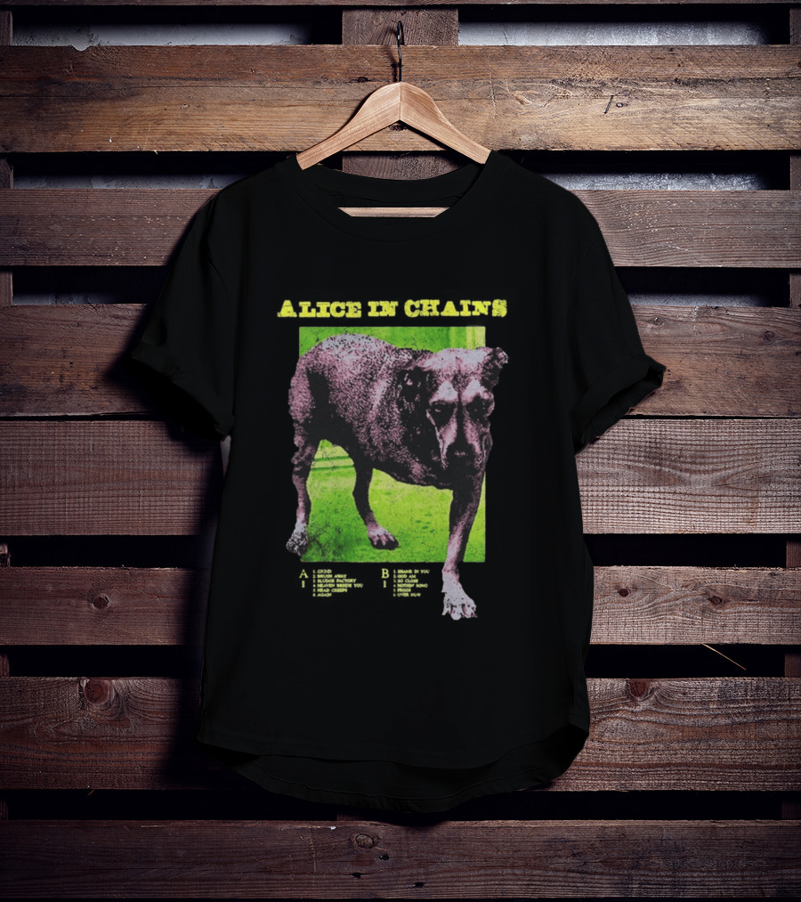 Alice In Chains Tripod Album Cover Art Dog Image T-Shirt