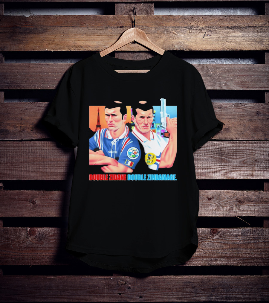 Double Zidane Double Zindamage Hong Kong Pop Up Cult Kits Paris T-Shirt