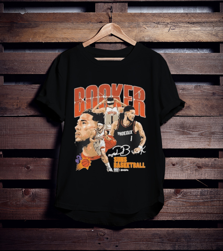 Booker Suns Basketball Phoenix 500 Career Games T-Shirt