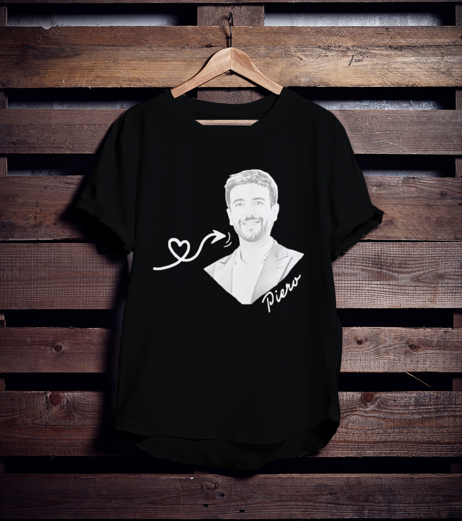 Piero Barone Il Volo Love Heart Men's Fashion Red T-Shirt