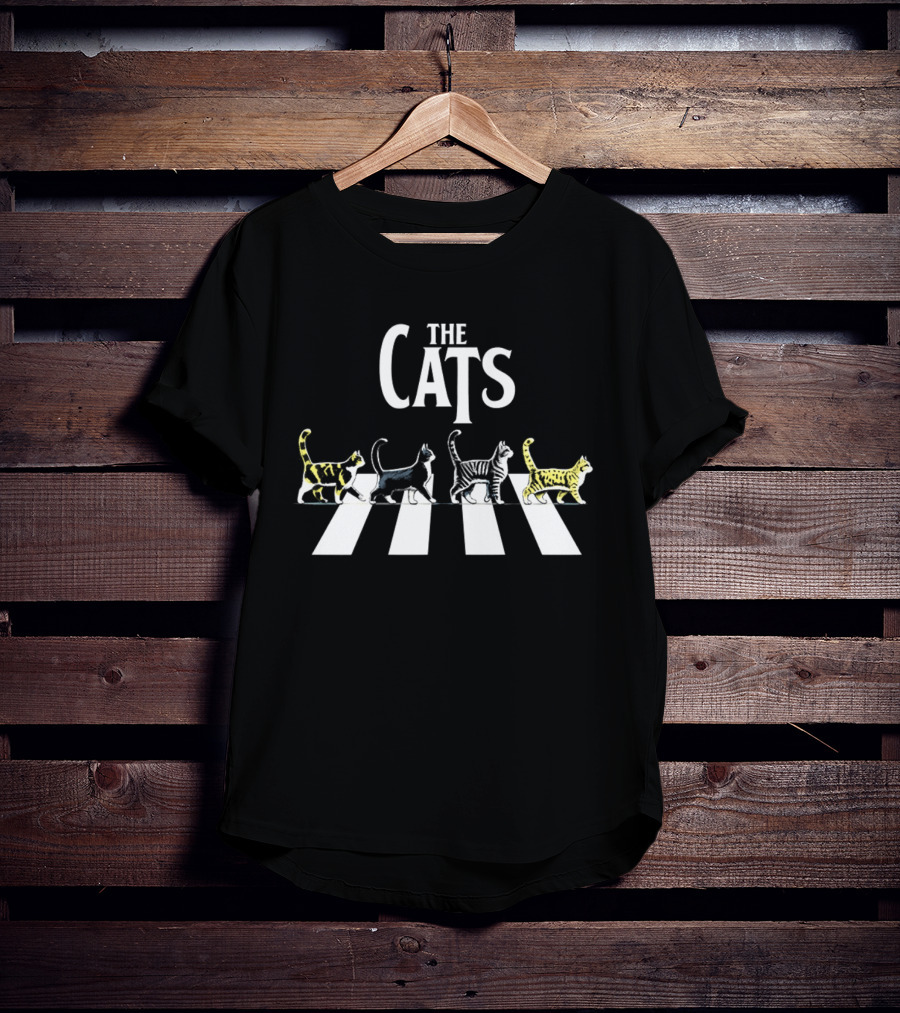 The Cats Abbey Road Parody Walking Cats T-Shirt