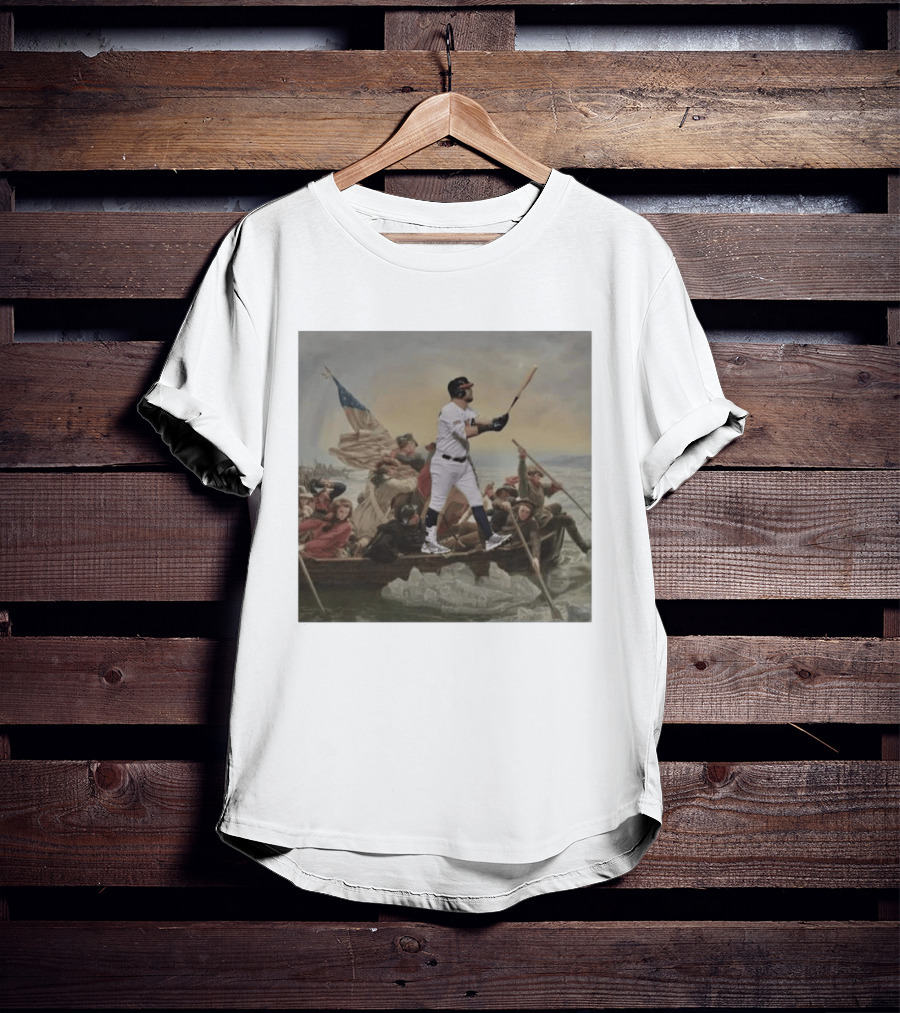 Washington Crossing The Delaware Incredible Obvious Baseball Fusion T-Shirt