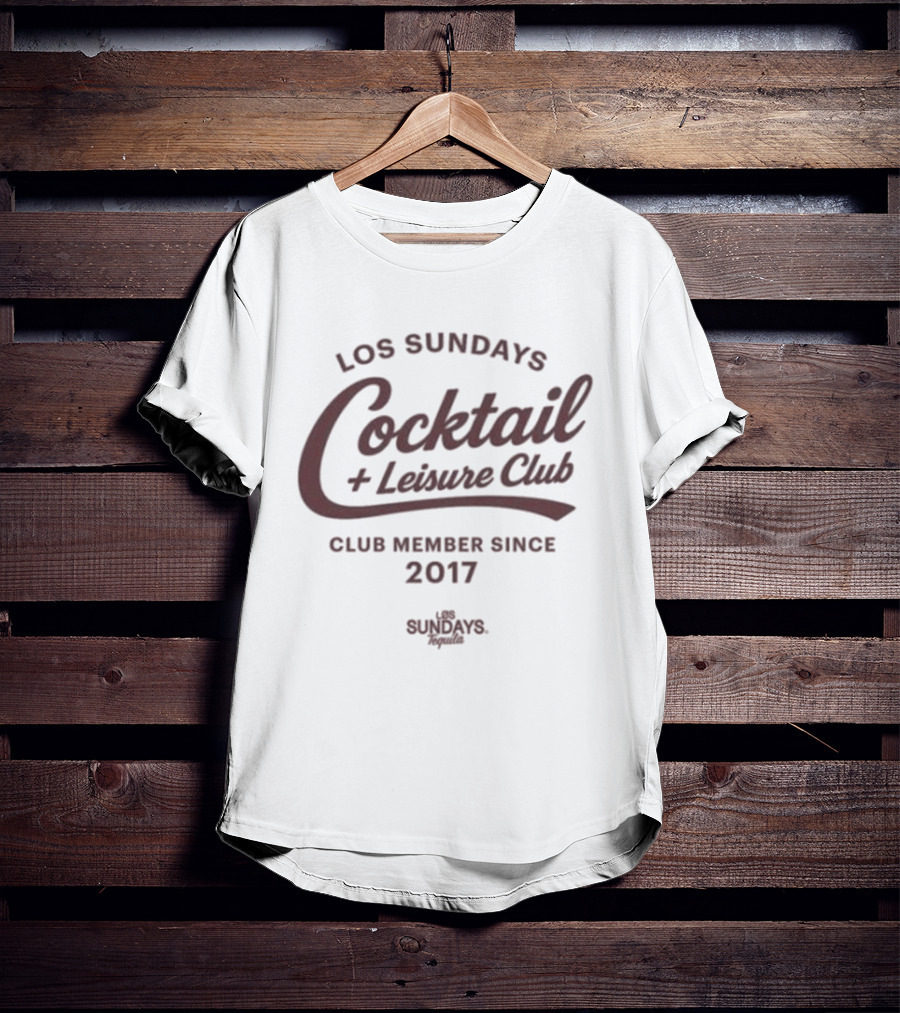Los Sundays Cocktail Leisure Club Member Since 2017 T-Shirt