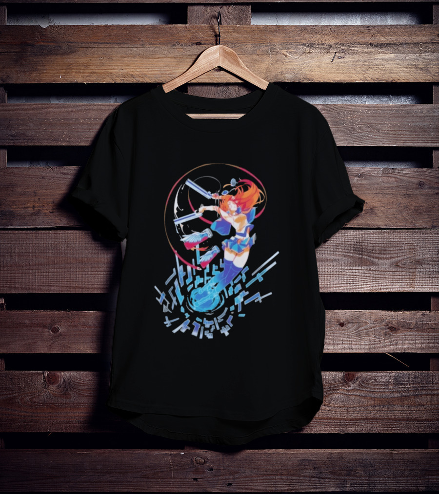 Noel Vermillion Blazblue Action Pose Dynamic T-Shirt