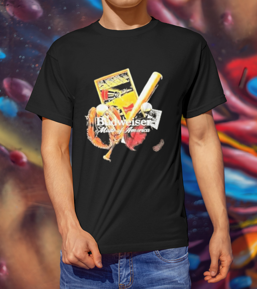 Budweiser Made Of America Baseball Legacy T-Shirt