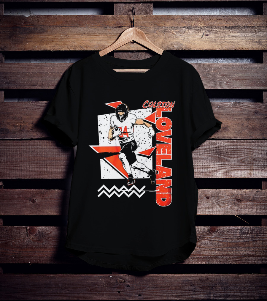 Colston Loveland Chicago Bears 90s Retro Football Player T-Shirt