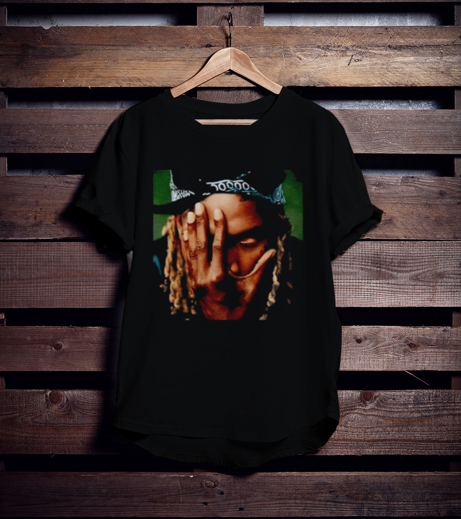 Fetty Wap Hand Gesture Illustration With Green Accents T-Shirt
