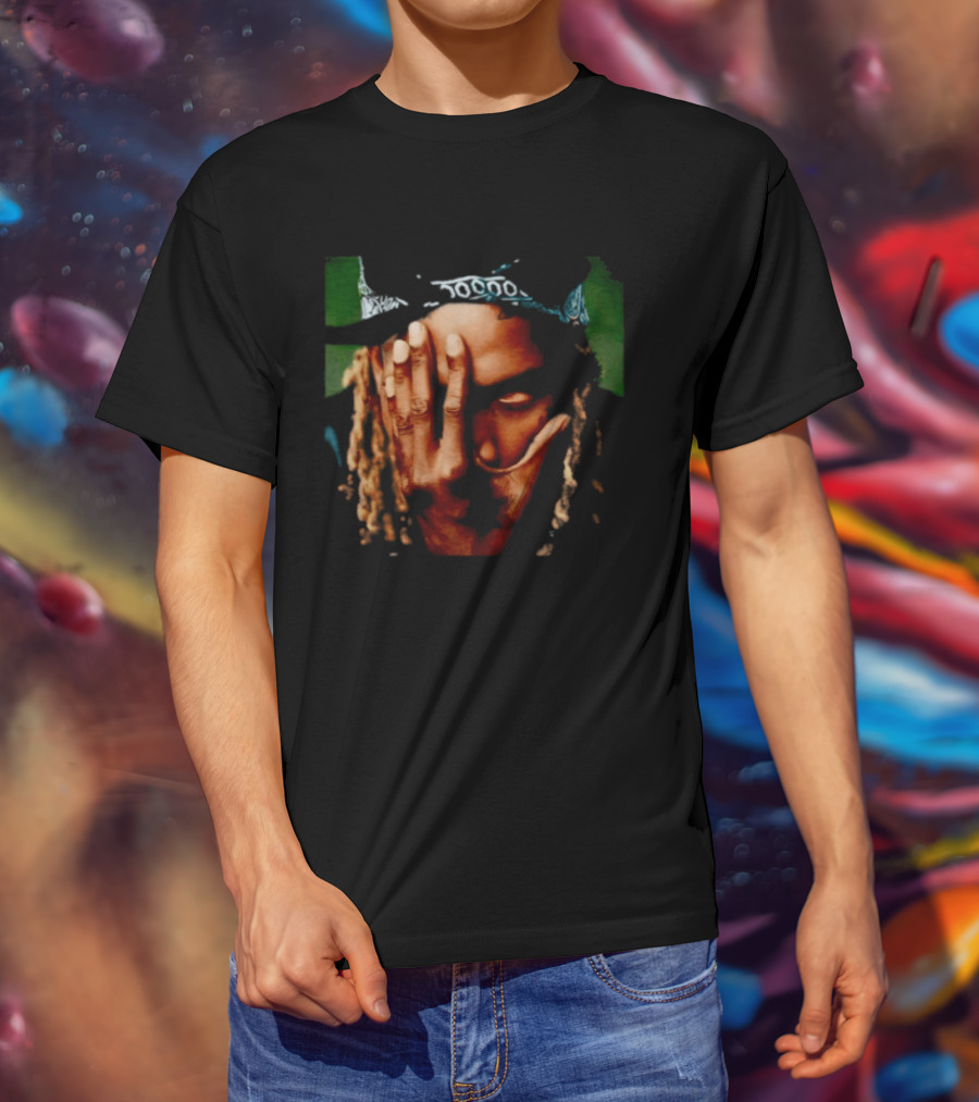 Fetty Wap Hand Gesture Illustration With Green Accents T-Shirt
