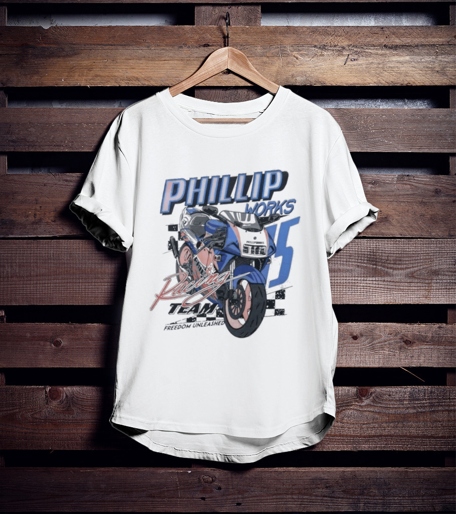 Phillip Works Racing Motorcycle 15 T-Shirt