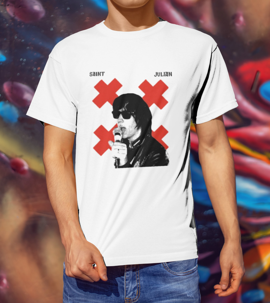 Saint Julian Ccasablancas Red X T-Shirt