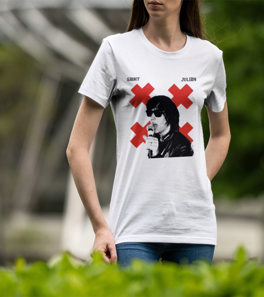Saint Julian Ccasablancas Red X T-Shirt