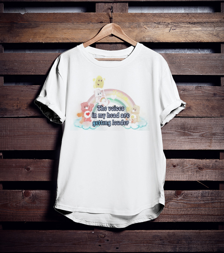 The Voices In My Head Are Getting Louder With Rainbow And Colorful Bears T-Shirt