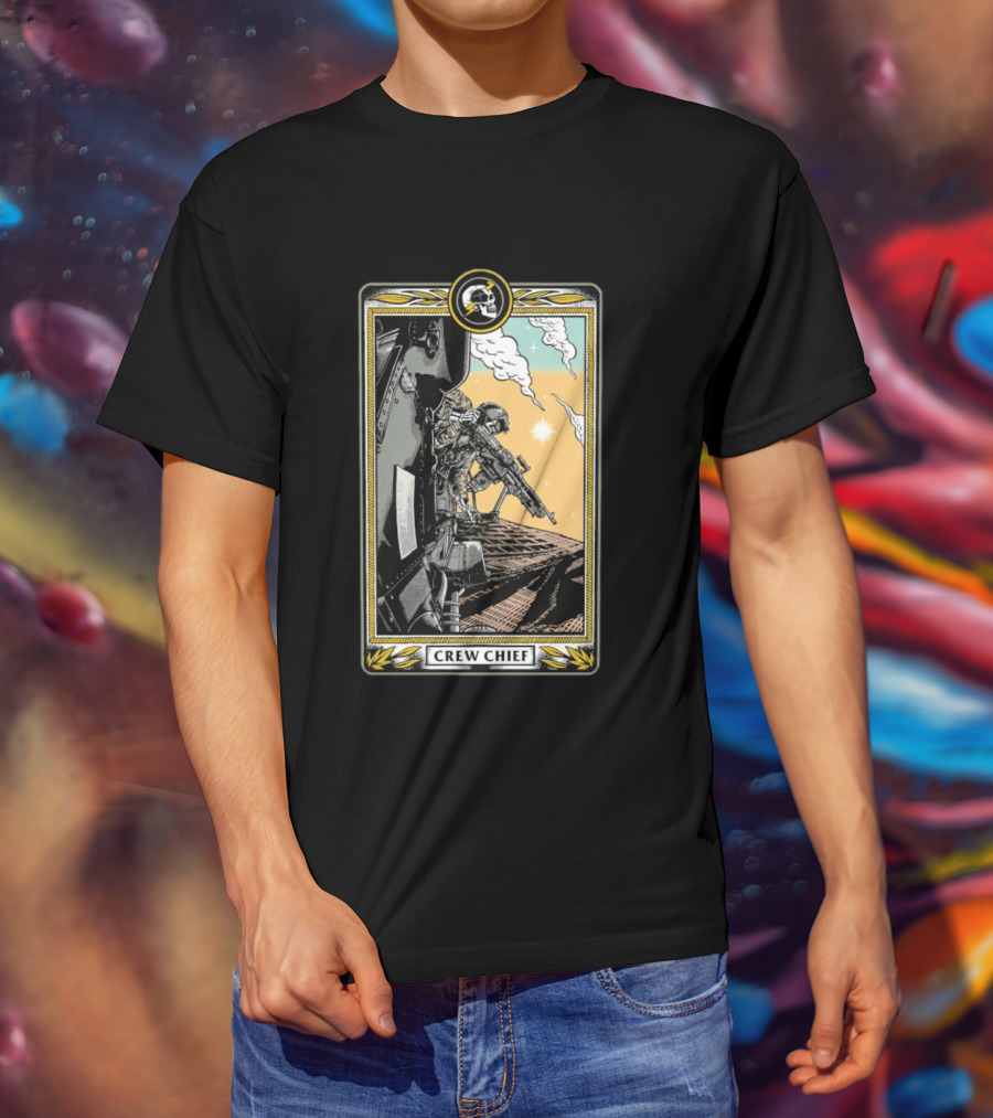 Crew Chief Otx Nation Tactical Helicopter Operator T-Shirt