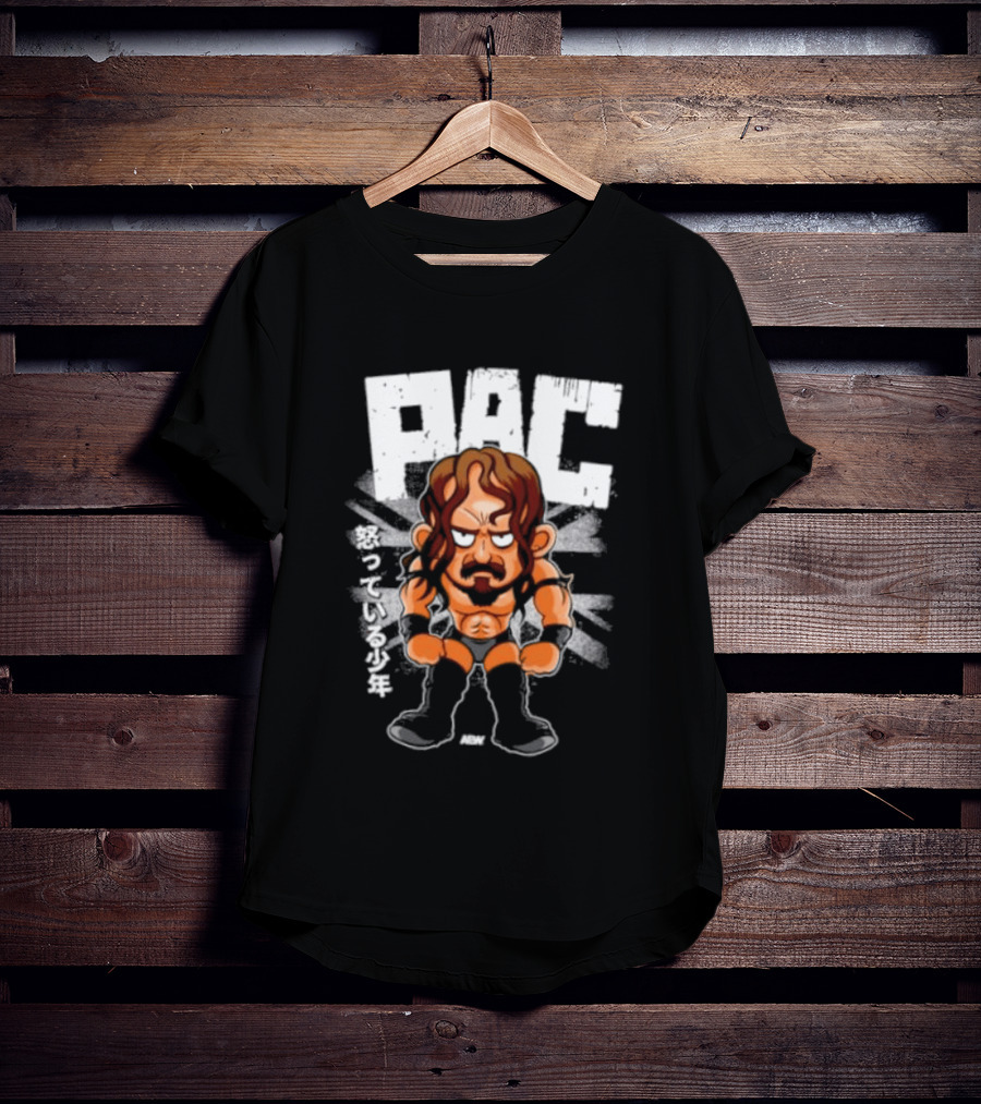 PAC Angry Little Bugger Cartoon Wrestler T-Shirt