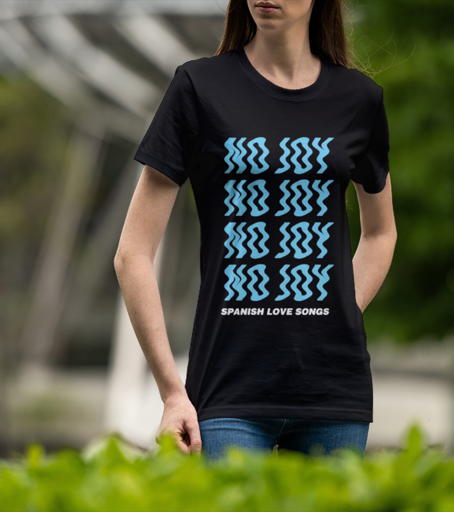 Spanish Love Songs No Joy Repeated Blue T-Shirt