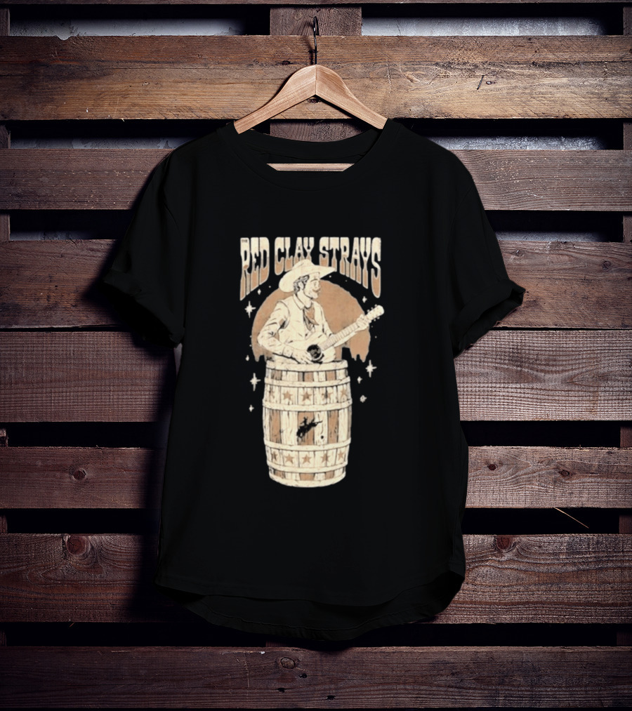 Red Clay Strays Cowboy Musician With Guitar T-Shirt