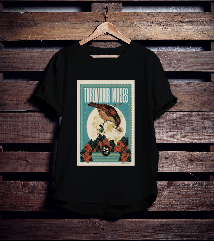 Throwing Muses Moonlight Concessions 2026 Tour Vintage Bird T-Shirt