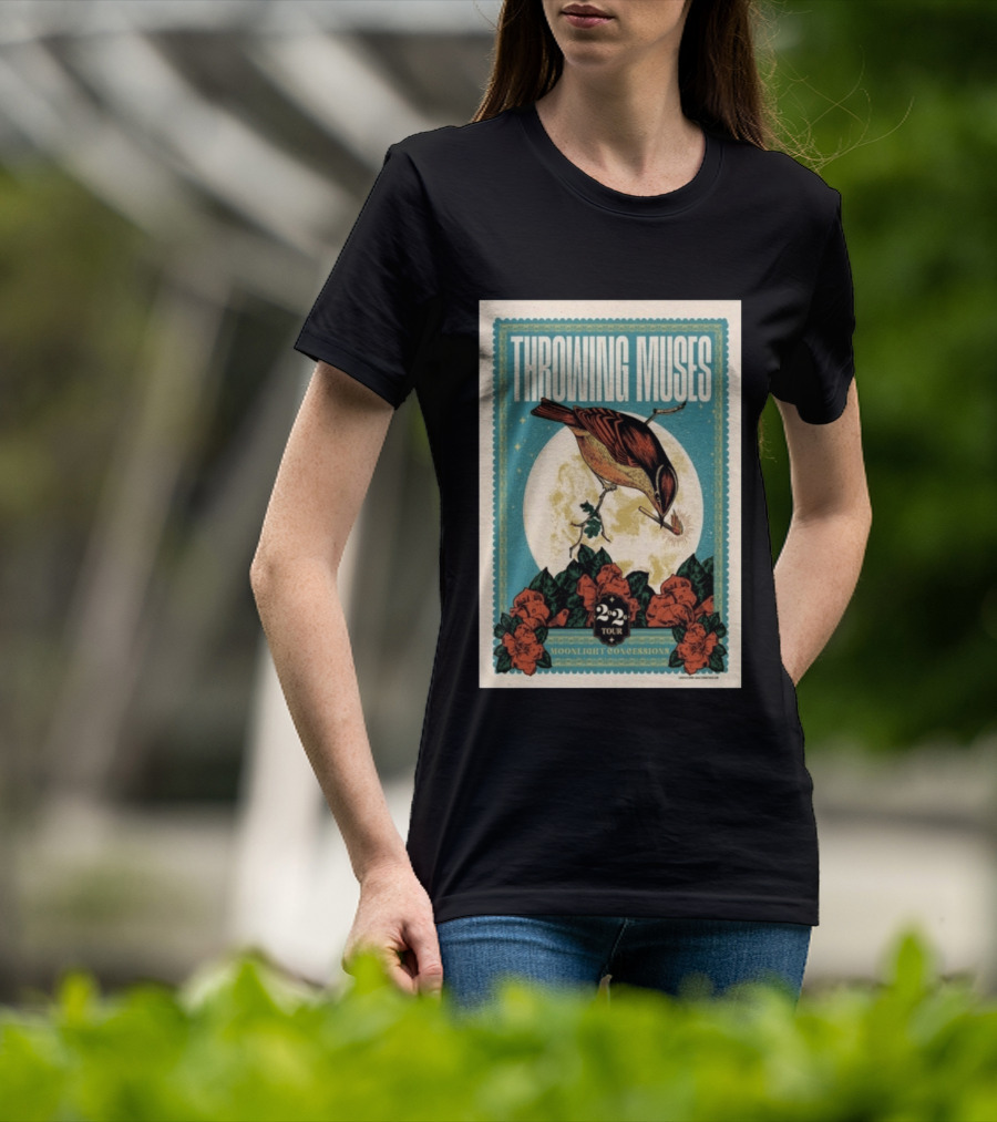 Throwing Muses Moonlight Concessions 2026 Tour Vintage Bird T-Shirt