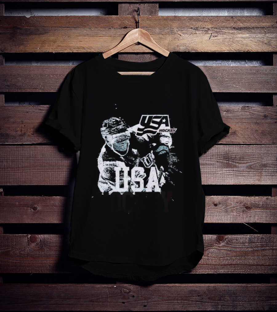 USA Hockey Player Vintage Ice Champion T-Shirt