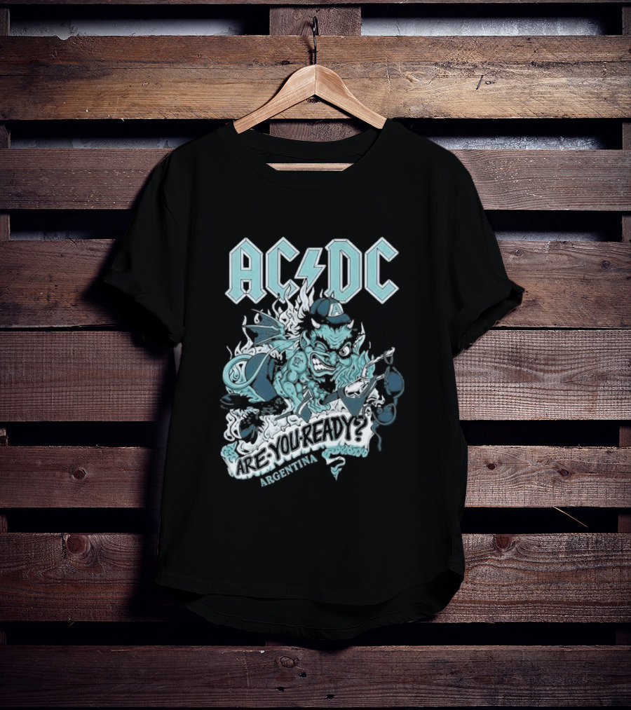 AC DC Are You Ready PWR Up World Tour 2026 Estadio River Plate Buenos Aires Argentina March T-Shirt