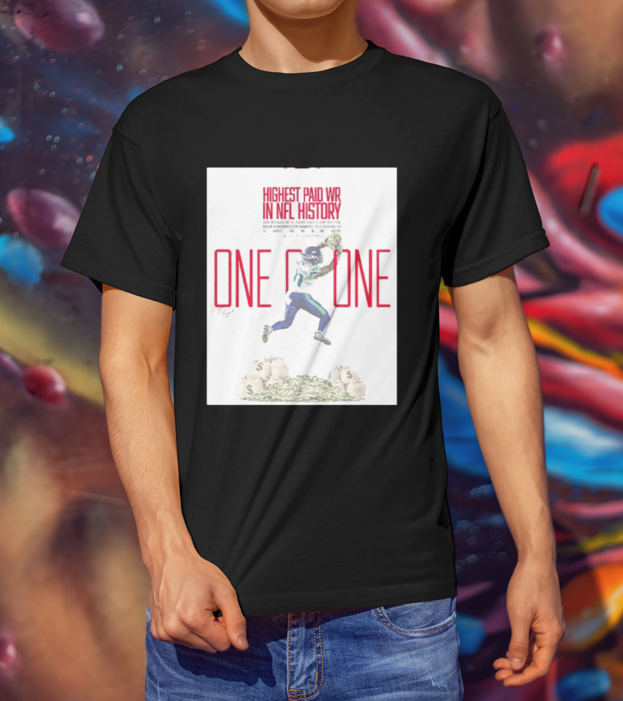 Jaxon Smith Njigba Seattle Seahawks One Of One Highest Paid WR In NFL History T-Shirt