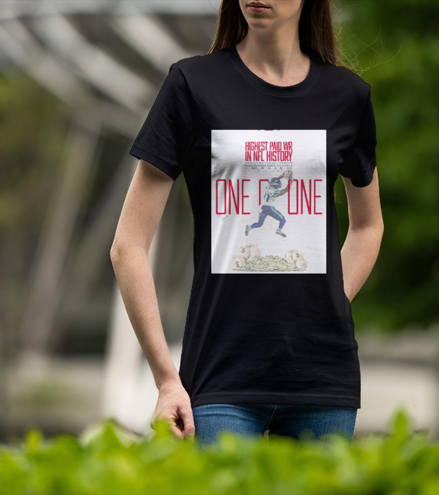 Jaxon Smith Njigba Seattle Seahawks One Of One Highest Paid WR In NFL History T-Shirt