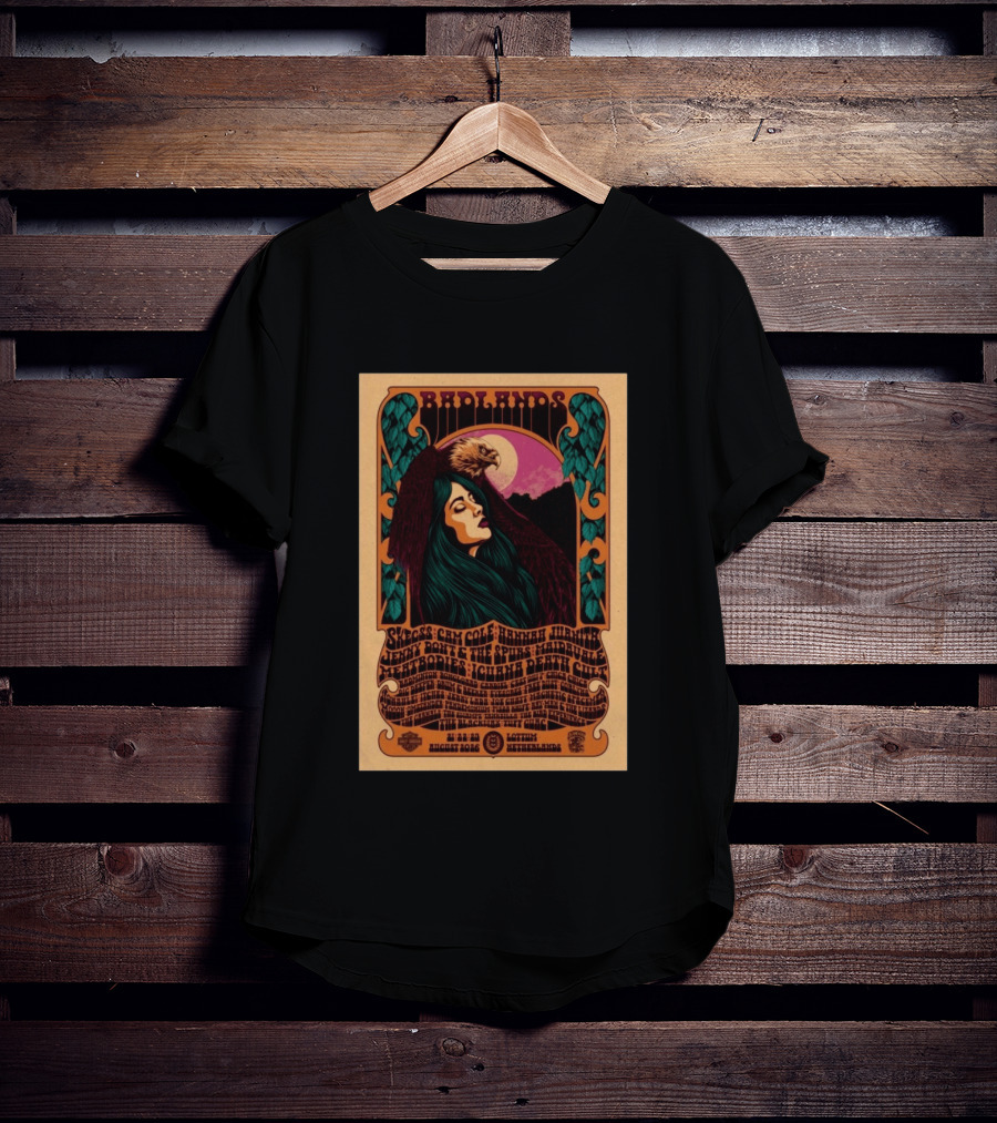 Badlands Festival 2026 Lottum Netherlands Skeegs Cam Cole Hannah Williams Jerry Dovey The Spims Halfbirdie Livid Bodies Chinch Death Cult T-Shirt