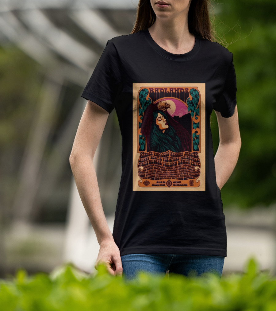Badlands Festival 2026 Lottum Netherlands Skeegs Cam Cole Hannah Williams Jerry Dovey The Spims Halfbirdie Livid Bodies Chinch Death Cult T-Shirt