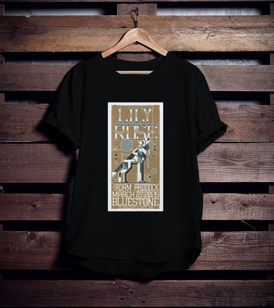 Lily Rose Adam Paddock March 27 2026 Bluestone T-Shirt