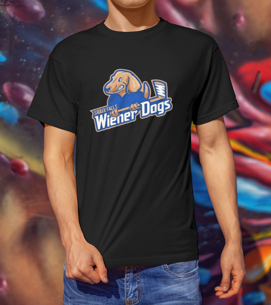 Sioux Falls Wiener Dogs Hockey Team Fighting Dog T-Shirt