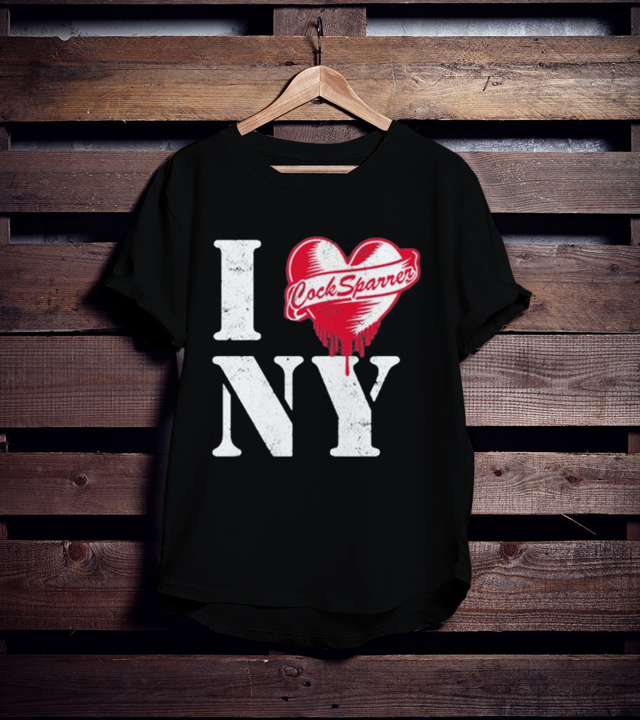 I Love NY Cock Sparrer Heart Design 2026 Concert Tour New York T-Shirt