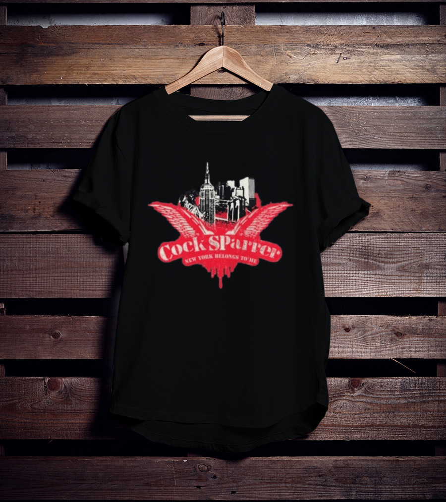 Cock Sparrer Tour 2026 New York Belongs To Me Urban Skyline Wings T-Shirt