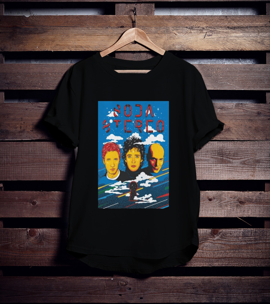 Soda Stereo Band Ecos 2026 Keyhole T-Shirt