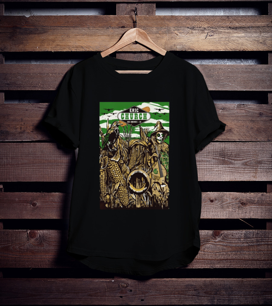 Eric Church Des Moines IA Casey's Center September 27 2025 Tour Chief Marcus King Band Concert Event T-Shirt