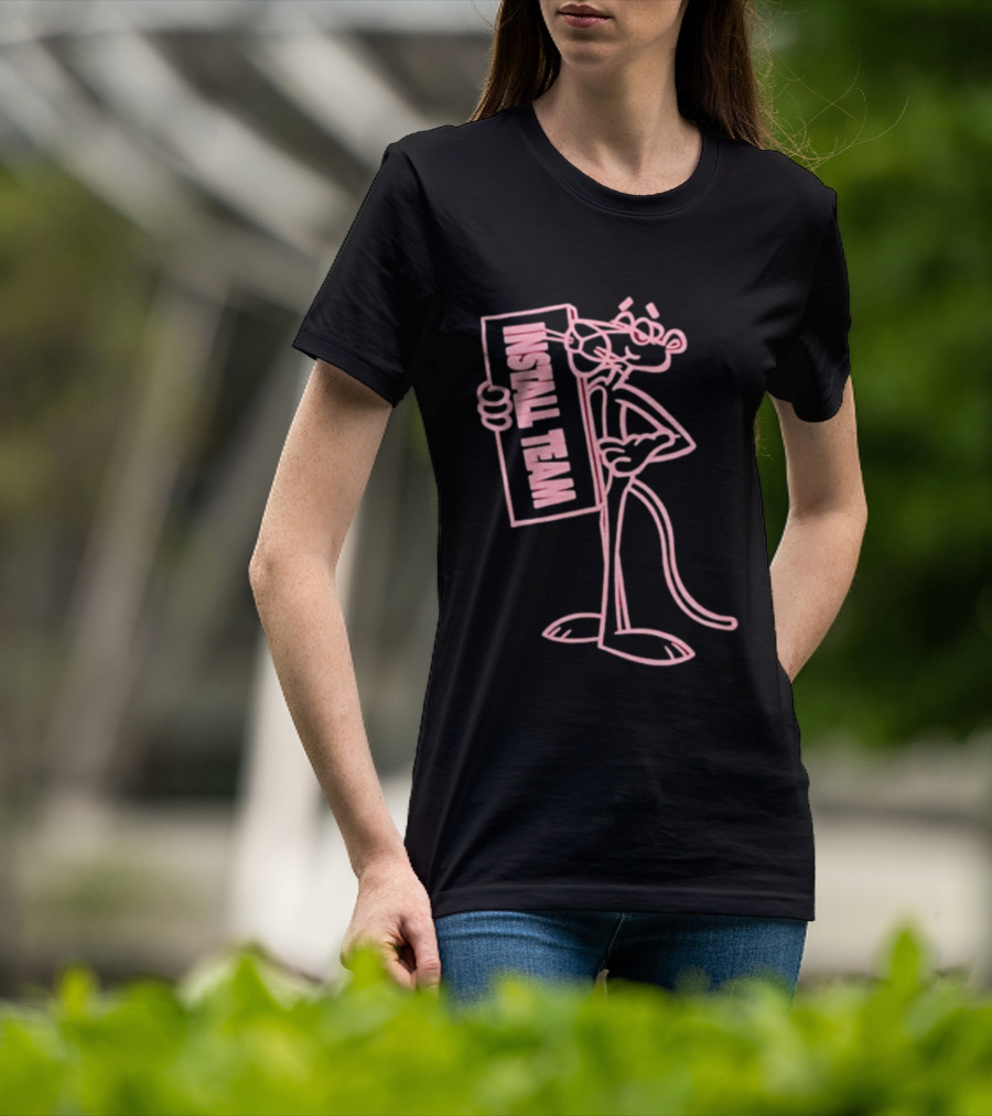 New York Sunshine Pink Panther Install Team T-Shirt