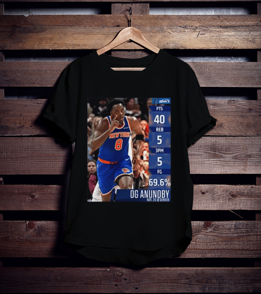 OG Anunoby 40 Points New York Performance Nov 25 Denver T-Shirt