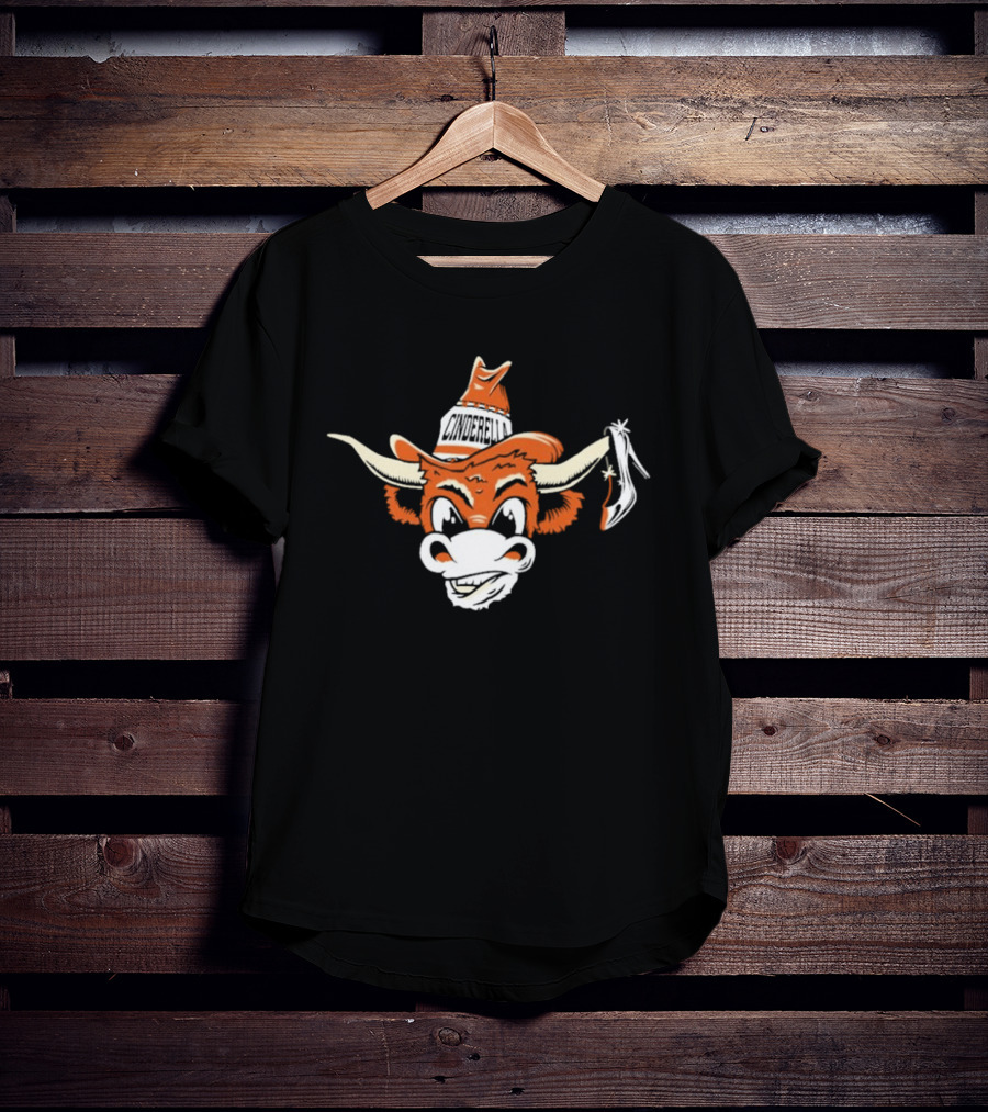 Texas Longhorns Cinderella Cowboy Hat High Heel T-Shirt