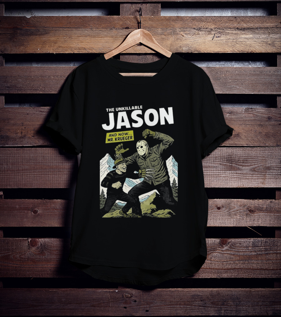 The Unkillable Jason Versus Mr Krueger Faceoff T-Shirt