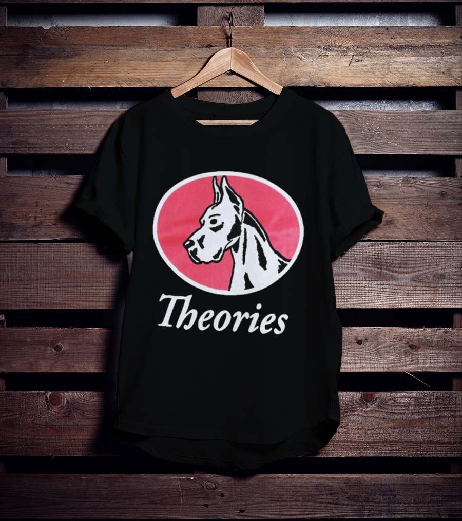Theories Of Atlantis Champ Faded Brown Great Dane Oval T-Shirt