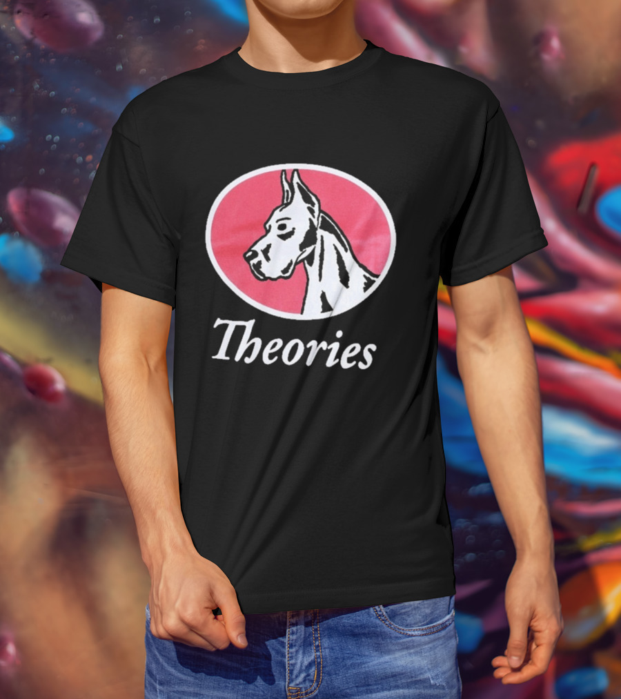 Theories Of Atlantis Champ Faded Brown Great Dane Oval T-Shirt