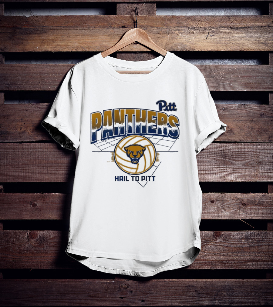 Pitt Panthers Volleyball Hail To Pitt Grid T-Shirt
