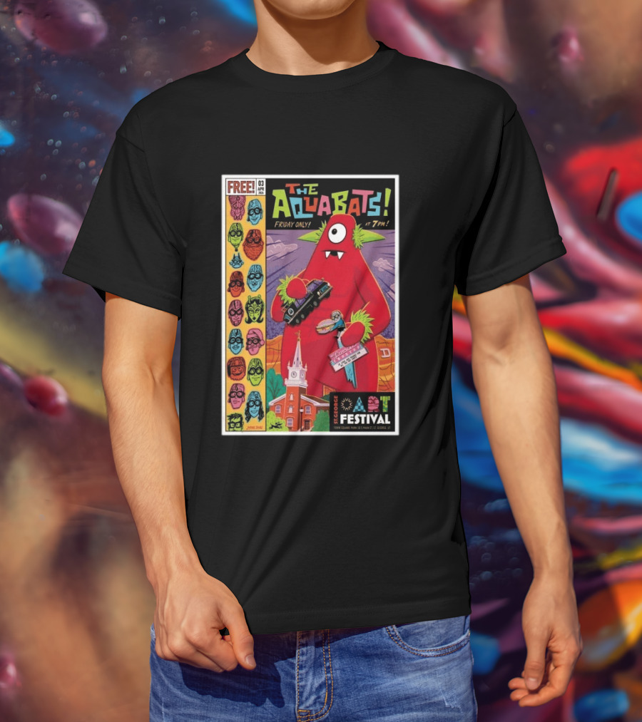 THE AQUABATS! St. George Festival April 3 2026 Featuring Monster And Masked Characters T-Shirt
